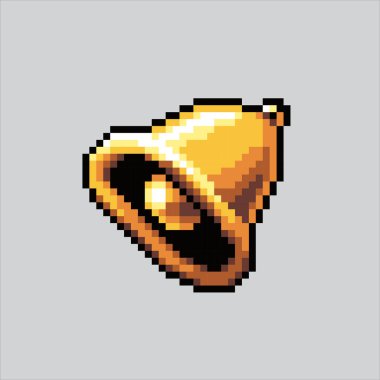 Piksel Resim Çanı. Pikselleştirilmiş çan. Saat Çanı piksel resim oyunu için piksellendi ve web sitesi ve video oyunu için simge oluşturuldu. Eski okul retro.