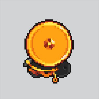 Oyun geliştirme, grafik tasarımı, poster ve sanat için tamamen düzenlenebilir Boxing Bell ikon vektör illüstrasyon piksel sanatı.