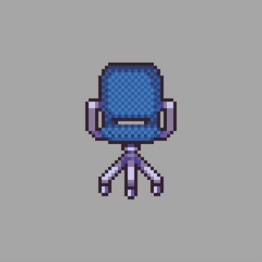 Oyun geliştirme, oyun varlığı, web varlığı, grafik tasarımı ve basılı amaç için düzenlenebilir vektör ofis simgesi pikseli resim çizimi.