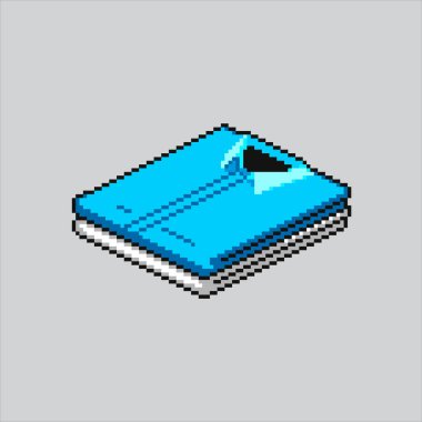 Piksel Sanat Çizimi Katlanmış Gömlek. Pikselleştirilmiş Katlanmış Kıyafetler. Düzenli Gömlek Giysileri simgesi piksel resim oyunu için piksellendi ve web sitesi ve video oyunu için simge oluşturuldu. Eski okul retro.