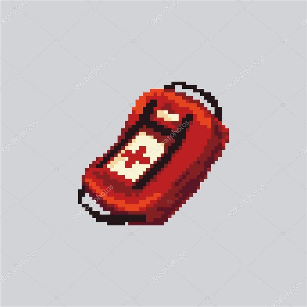 Pixel art illustration First Aid Pack. Pixelated Emergency First Aid. Emergency First Aid Bag Pack Icon pixelated for the pixel art game and icon for website and video game. old school retro.