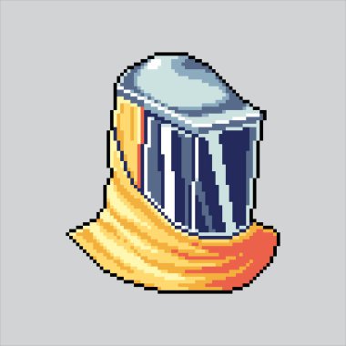 Piksel Sanat Çizimi Tehlikeli Madde Kaskı. Pixelated Güvenlik Miğferi. Koruyucu Güvenlik Tehlikeli Madde Helmet Simgesi piksel resim oyunu için pikselleştirildi ve web sitesi ve video oyunu için simge oluşturuldu. Eski okul retro.