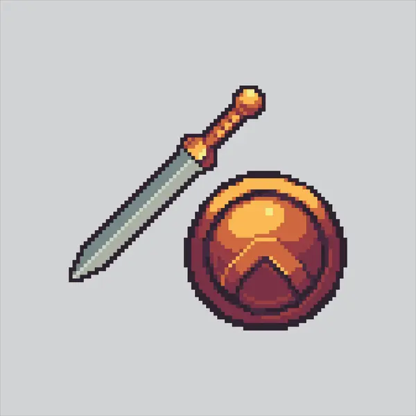 Piksel Resim Duvarı Harabeleri. Pixelated Brick Harabeleri. Eski Tuğla Duvarı Harabeleri pikseli resim oyunu ve web sitesi ve video oyunu simgesi için pikselleştirildi. Eski okul retro.