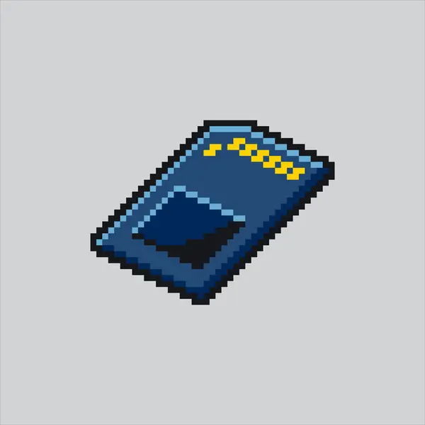 Piksel Resim Sd kartı. Pikselleştirilmiş hafıza kartı. SD kart bellek simgesi piksel resim oyunu için piksellendi ve web sitesi ve video oyunu için simge oluşturuldu. Eski okul retro.