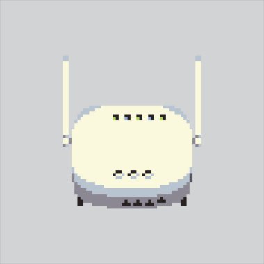 Pixel art illustration Smart Wi-fi. Pixelated Internet Wi-fi. Smart Wi fi internet Router Icon pixelated for the pixel art game and icon for website and video game. old school retro.
