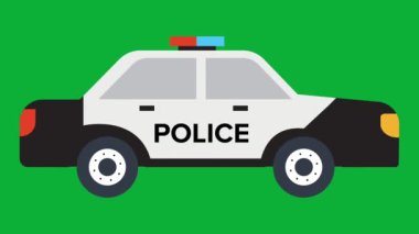 police car icon. isometric of police car vector icon for web design isolated on white background