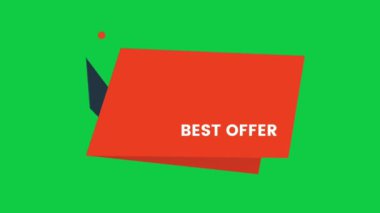 Yeşil ekranda% 20 indirimli satış logosu indirimler, promosyonlar, geçiş izni, e-ticaret, perakende ve alışveriş videoları için mükemmel.