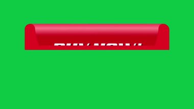 Buy Now yeşil ekran üzerinde kırmızı logo, e-ticaret faaliyet çağrısı, alışveriş promosyonu, dijital pazarlama unsuru