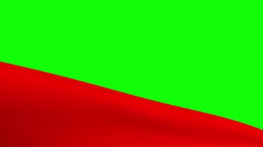 Yeşil Ekran Arkaplan ve Efektler İçin Uçan Kumaş Animasyonunun Kusursuz Döngüsü