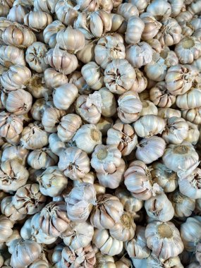 Taze Sarımsak Ampulleri Bol Hasat Organik Gıda Malzemeleri Sağlıklı Yemek Tarifi Sağlıklı Vegan Beslenme Doğal Ürünleri