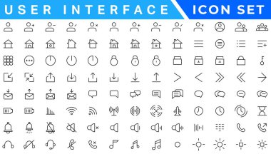ui ux simgelerinin büyük kümesi, kullanıcı arayüzü simge kümesi koleksiyonu