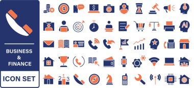 İş ve ofis ince çizgi simgeleri ayarlandı. Düzenlenebilir vuruş simgeleri. Vektör