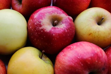 Kırmızı elma yakın çekim