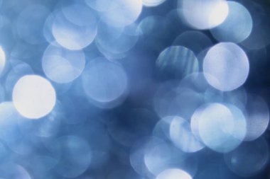 Soyut mavi bokeh arkaplanı
