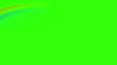 4K çözünürlüklü yeşil ekran krom anahtar arka planda gökyüzüne yerleştirilmek üzere güzel renkli 2D animasyon gökkuşağı silme.