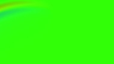 4K çözünürlüklü yeşil ekran krom anahtar arka planda gökyüzüne yerleştirilmek üzere güzel renkli 2D animasyon gökkuşağı silme.