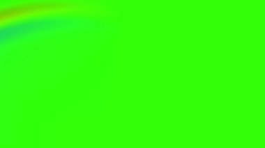 4K çözünürlüklü yeşil ekran krom anahtar arka planda gökyüzüne yerleştirilmek üzere güzel renkli 2D animasyon gökkuşağı silme.