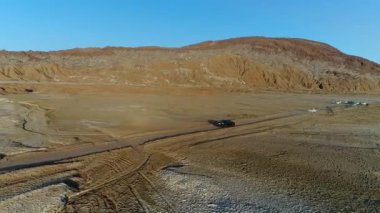 Sahara 'daki çöl manzarası.