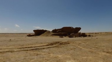 İsrail 'deki Negev Çölü' nün güzel manzarası.