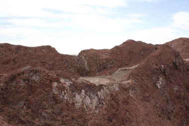 İsrail 'in kuzeyindeki Negev Çölü' nün güzel manzarası