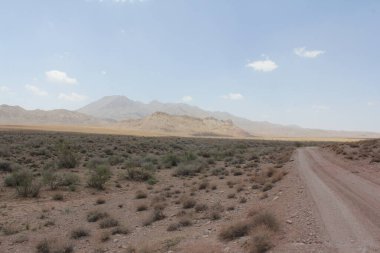 İsrail 'deki Negev Çölü manzarası