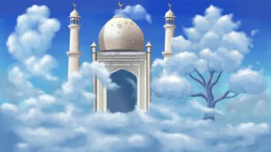 Müslüman tarzında camii tasviri