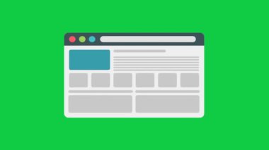Web tarayıcı simgesi düz tasarım vektörü