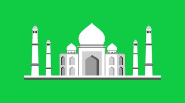 mosque icon, simple vector illustration