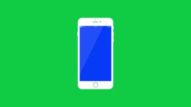 Beyaz arkaplanda telefon simgesi izole edildi