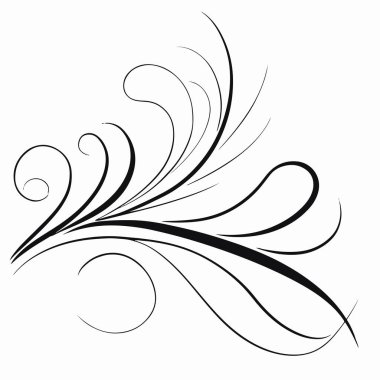 Logo, li, tatua, czarny li, tatua li, logo licia, ikona, czarne linie, loki