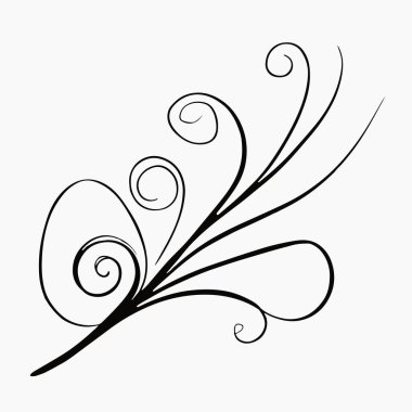 Logo, li, tatua, czarny li, tatua li, logo licia, ikona, czarne linie, loki
