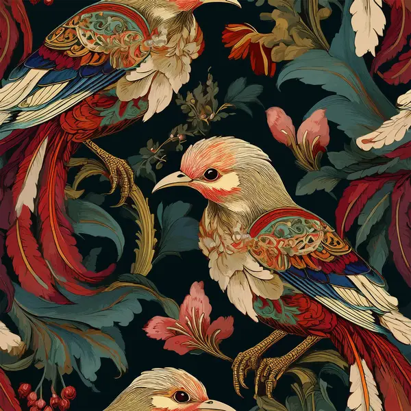 seamless images, birds, birds in flight, birds on a branch, beautiful birds