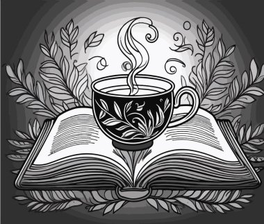 kahve fincanı ve kitap