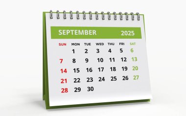 Ayaklı Masa Takvimi Eylül 2025