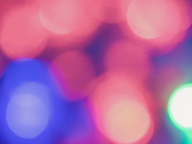 Pembe Mavi ve Yeşil Bokeh Soyut Arkaplan