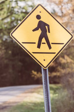 Sarı Yaya Geçidi Trafik Güvenliği İşareti