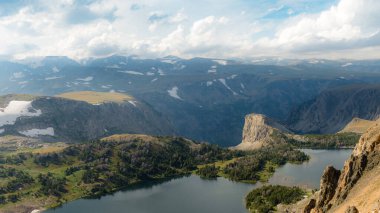 Montana Peyzaj Absaroka Ayıdişli Dağ Alp Gölü Suyu