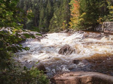 Appalachian Trail Baxter State Park Maine üzerinden Küçük ve Büyük Niagara Şelaleleri