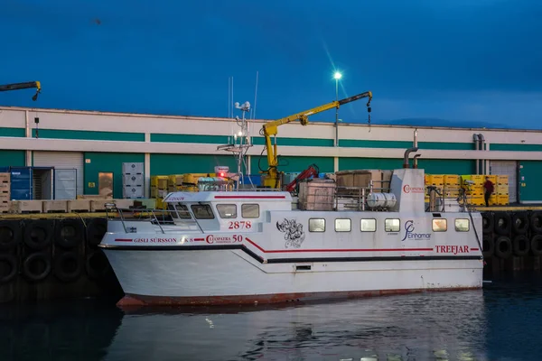 Hofn Hornafirdi Island Januar 2021 Langes Fischerboot Gisli Sursson Hafen — Stockfoto
