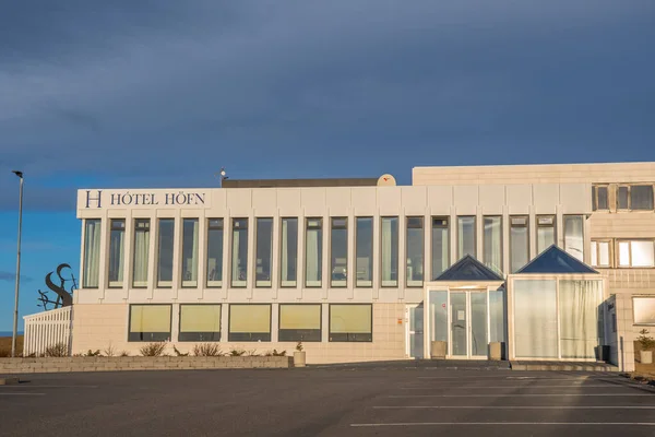 Hofn Hornafirdi Ісландія Січня 2021 Головна Будівля Готелю Хофн Південному — стокове фото