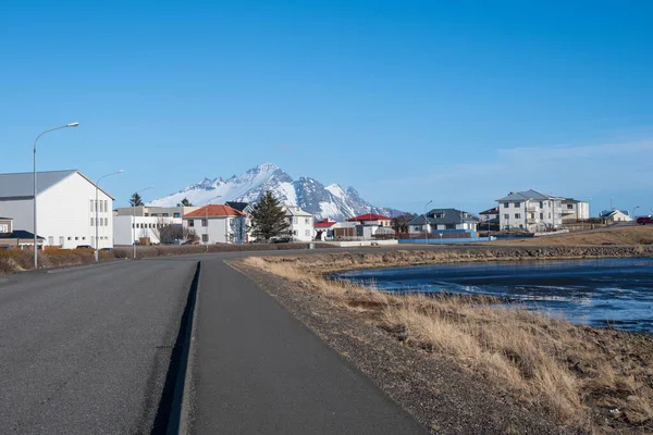 Régi Épületek Város Hofn Hornafjordur Dél Izlandon — Stock Fotó