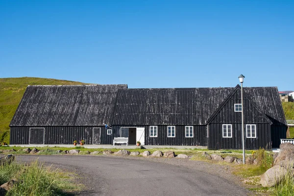 Village Hofsos Dans Nord Islande Par Une Journée Été Ensoleillée — Photo