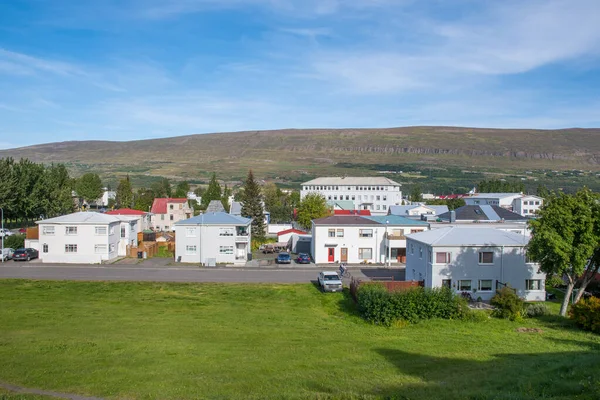 Budynki Miejscowości Akureyri Północnej Islandii — Zdjęcie stockowe