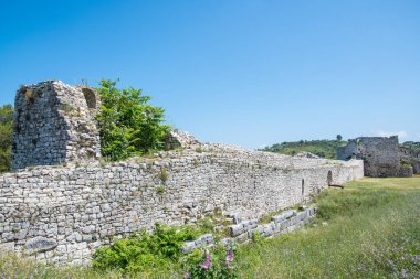 Arnavutluk 'taki Berat Kalesi Duvarı Unesco dünya mirası sahası