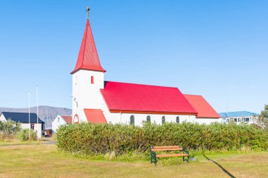 Batı İzlanda 'daki Flateyri Kilisesi