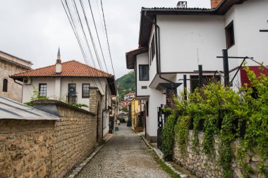 Kosova 'nın Balkanlar kentindeki Prizren kentinin manzarası