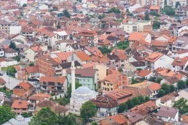 Kosova 'nın Balkanlar kentindeki Prizren kentinin manzarası