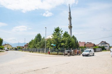 Radoste, Kosova - 1 Temmuz. 2023: Arnavutluk 'un Radoste Köyü