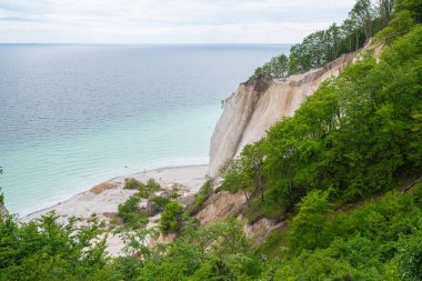 Danimarka 'daki Mons Klint uçurumlarının güzel doğası