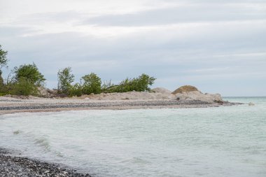 Danimarka 'daki Mons Klint uçurumlarının güzel doğası